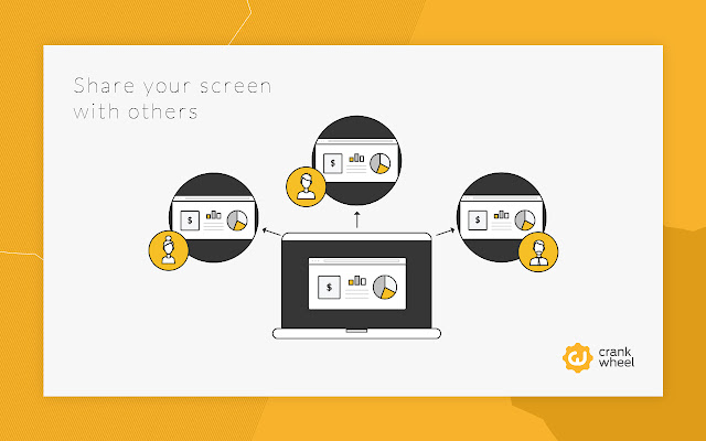 A Crank Wheel screen sharing infographic